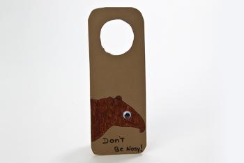 Tapir door hanger completed activity